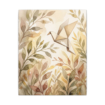 Fukinsei Paper Fold Canvas Art - Japandi Watercolor