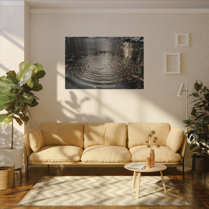 Water Ripple Broken Beauty Canvas Art | Artful Kintsugi Art