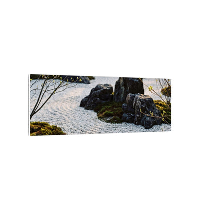 Zen Tea Ceremony in Golden Hour | Karesansui Canvas Art