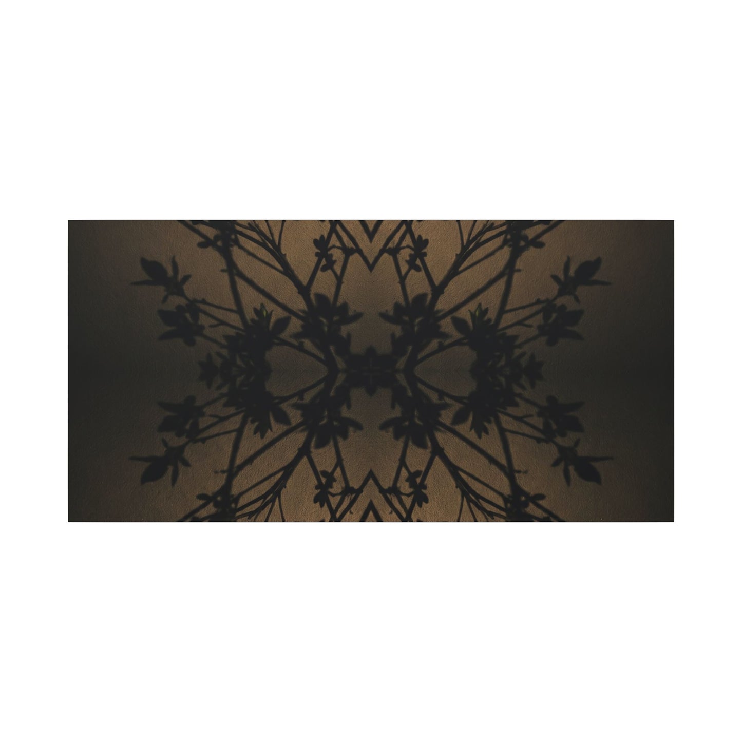 Golden Hour Shadow Play Canvas Art - Dark Japandi Seijaku