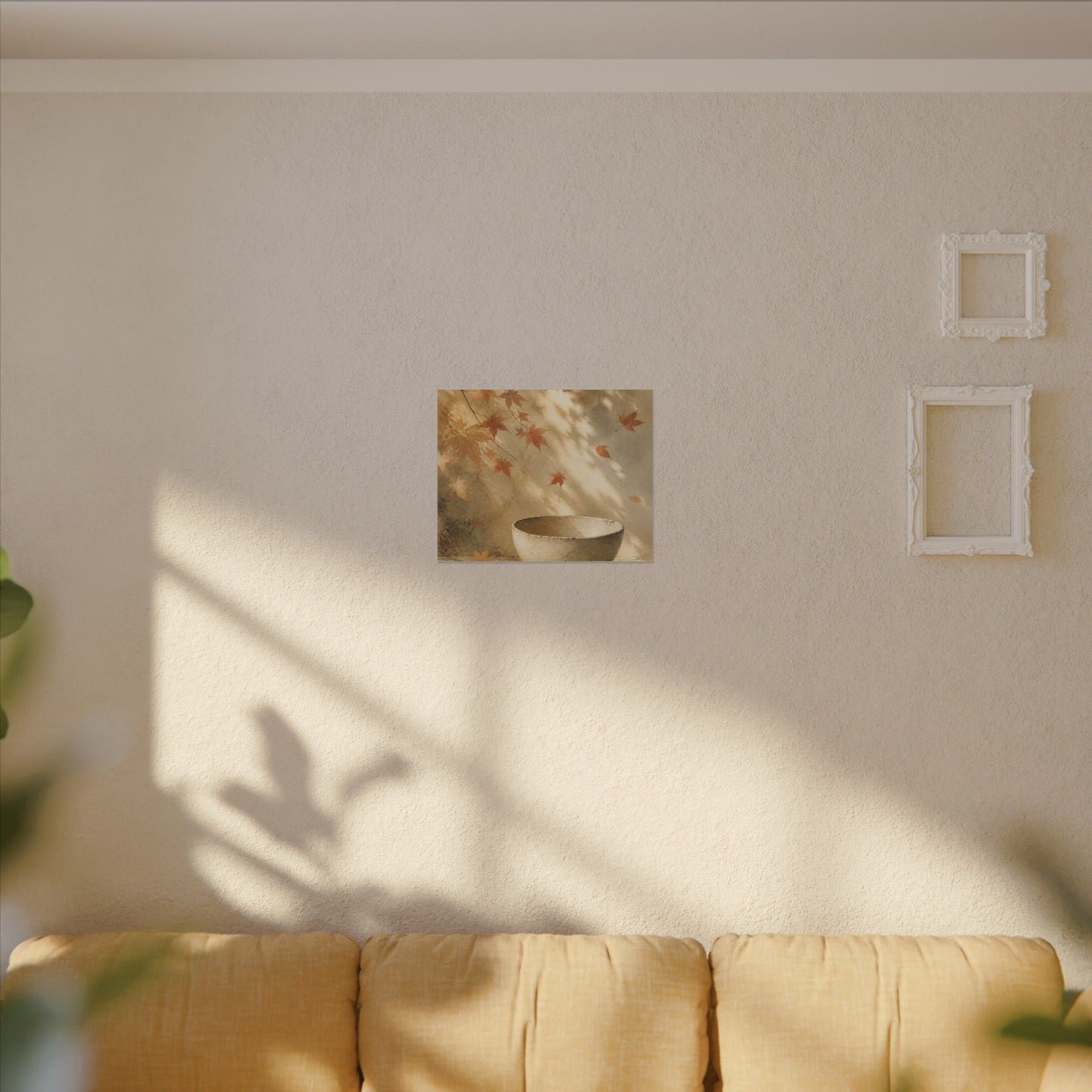 Japandi Ceramic Bowl in Dappled | Watercolor Canvas Art