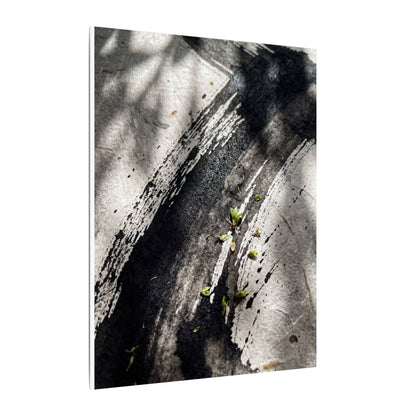 Ink Brushstroke Canvas Art | Spring Dark Japandi Moody Minimal Art