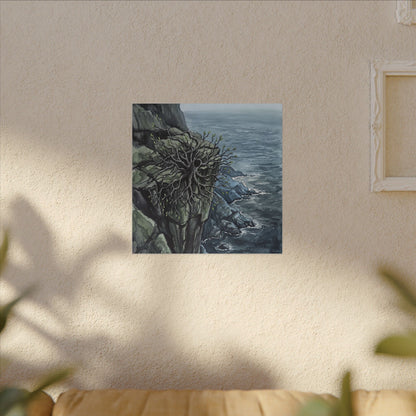 Pine Tree Spring Canvas Art | Japandi Neutral Design