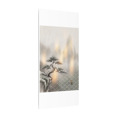 Pine Tree Canvas Art | Winter Japandi Japanese Pattern Art