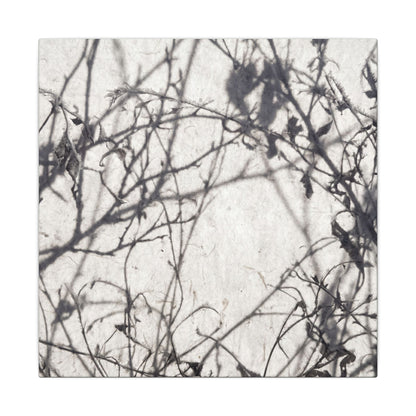 Winter Shadow Play Japanese Pattern Canvas Art | Elegant Decor