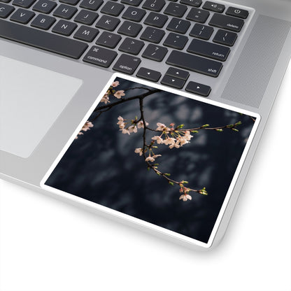 Ma Cherry Blossom Sticker - Dark Japandi Moody Minimal