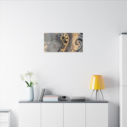Fern Unfurling Canvas Art | Winter Japandi Japanese Pattern Art