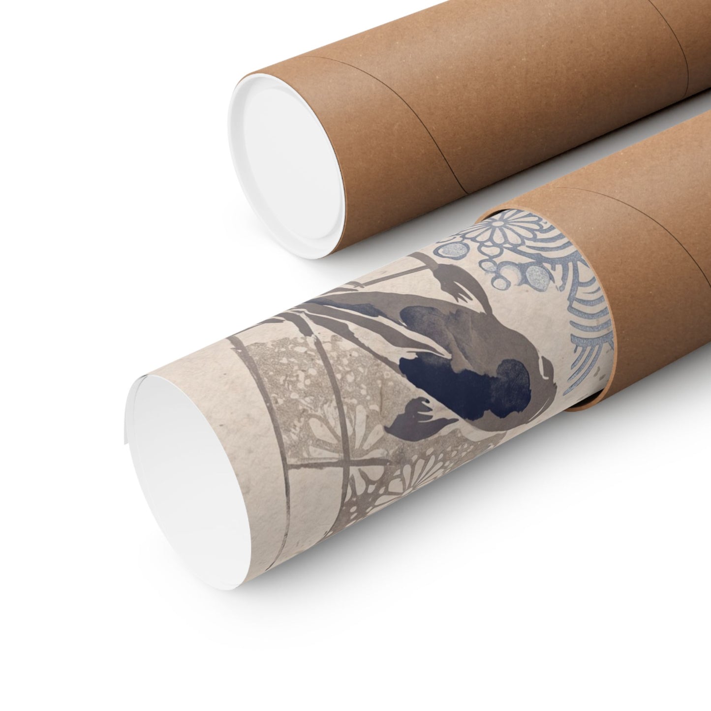 Seijaku Koi Pond Wall Art Print - Japandi Japanese Pattern
