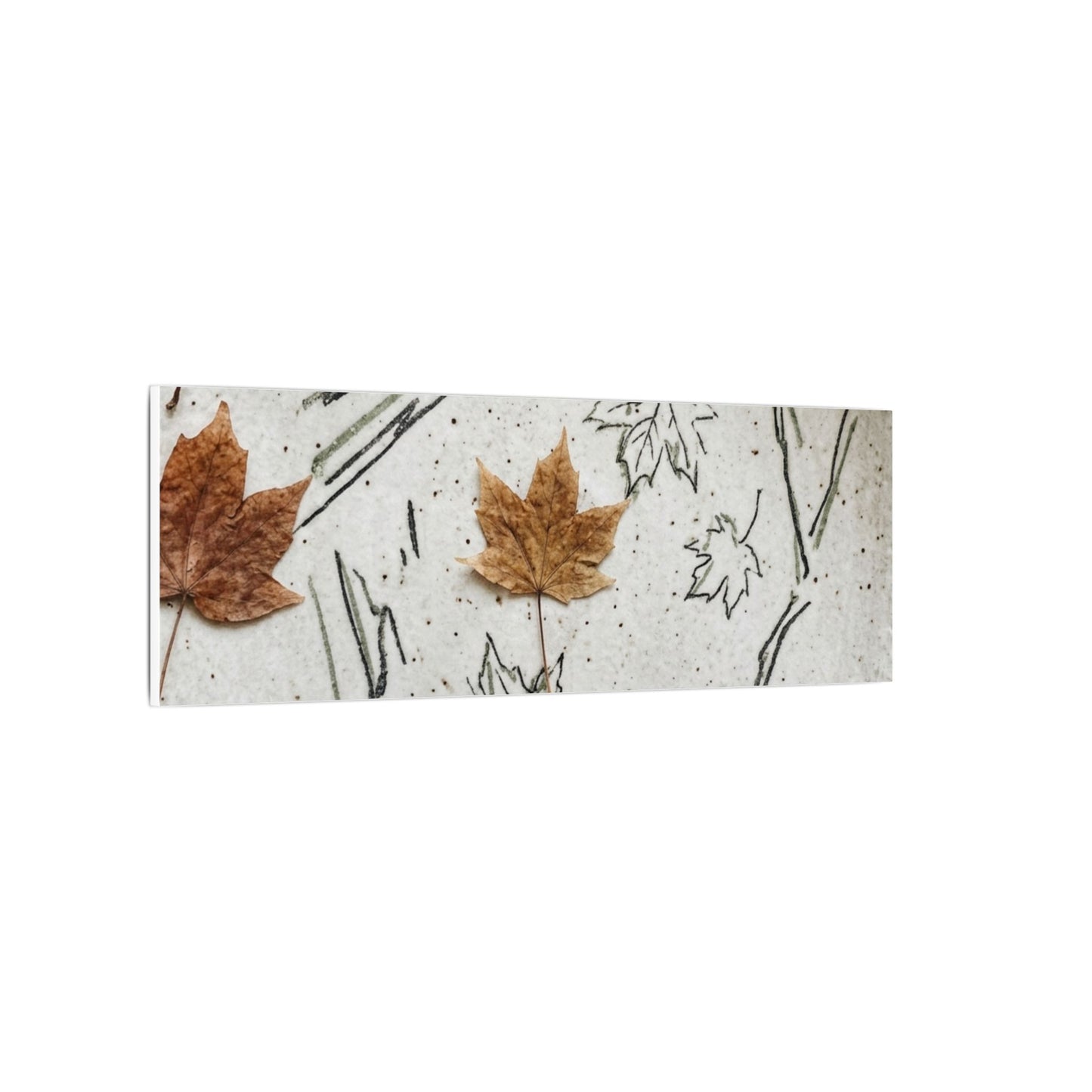 Ceramic Bowl Autumn Canvas Art | Japandi Elegant Design