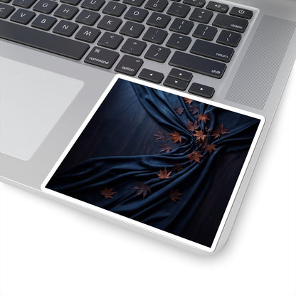 Silk Drape Autumn Sticker | Dark Japandi Bold Design