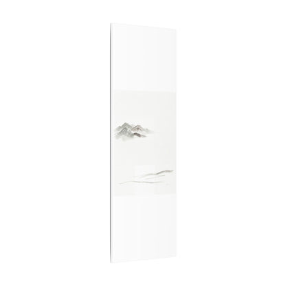 Winter Mountain Mist Minimal Line Canvas Art | Elegant Decor
