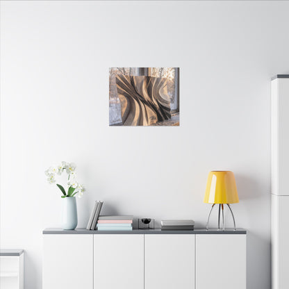 Mono No Aware Paper Fold Canvas Art - Japandi Minimal Line
