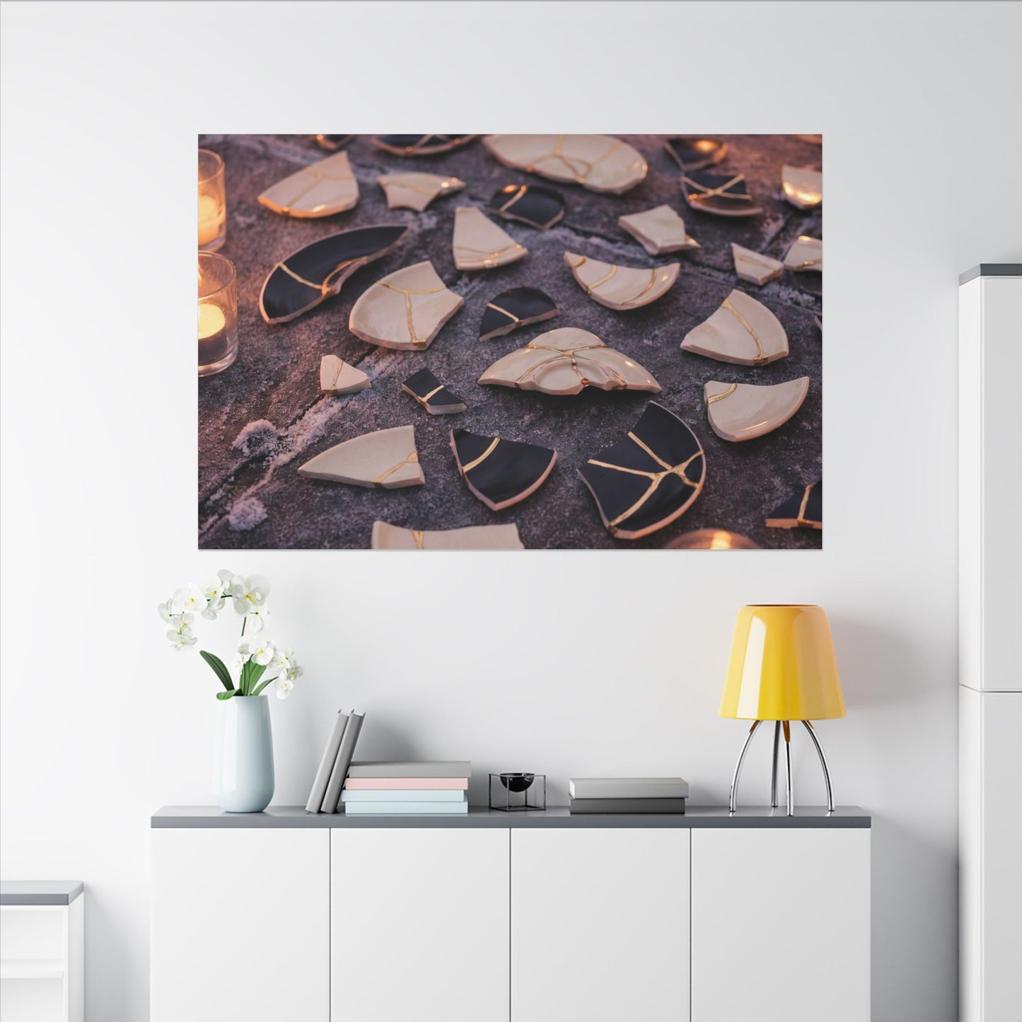 Winter Broken Pottery Broken Beauty Canvas Art | Beautiful Decor