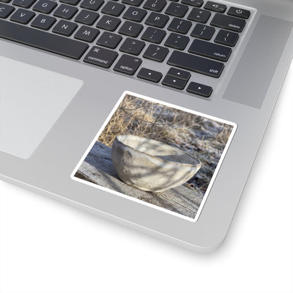 Dappled Ceramic Bowl Sticker - Japandi Fukinsei