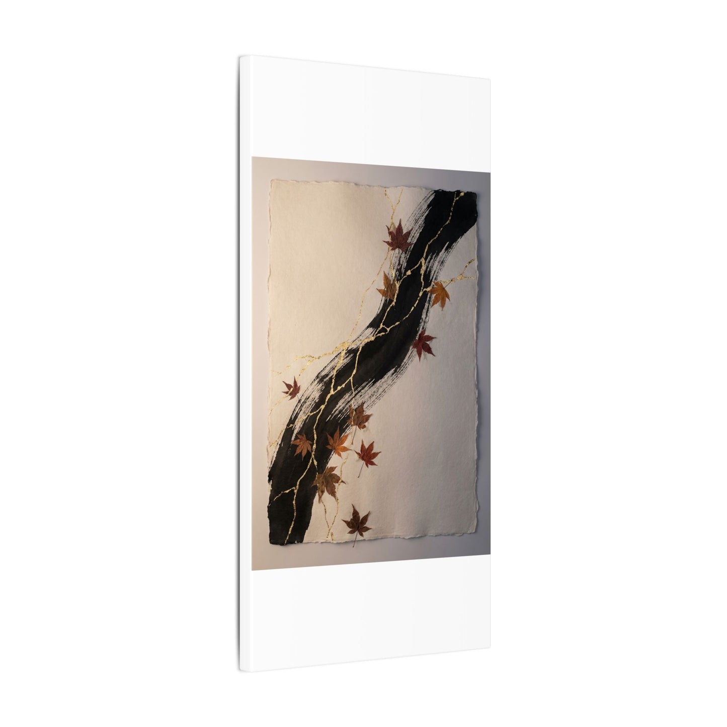 Dawn Ink Brushstroke Canvas Art - Kintsugi Ma