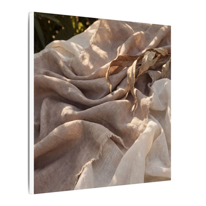 Silk Drape Summer Canvas Art | Japandi Neutral Design