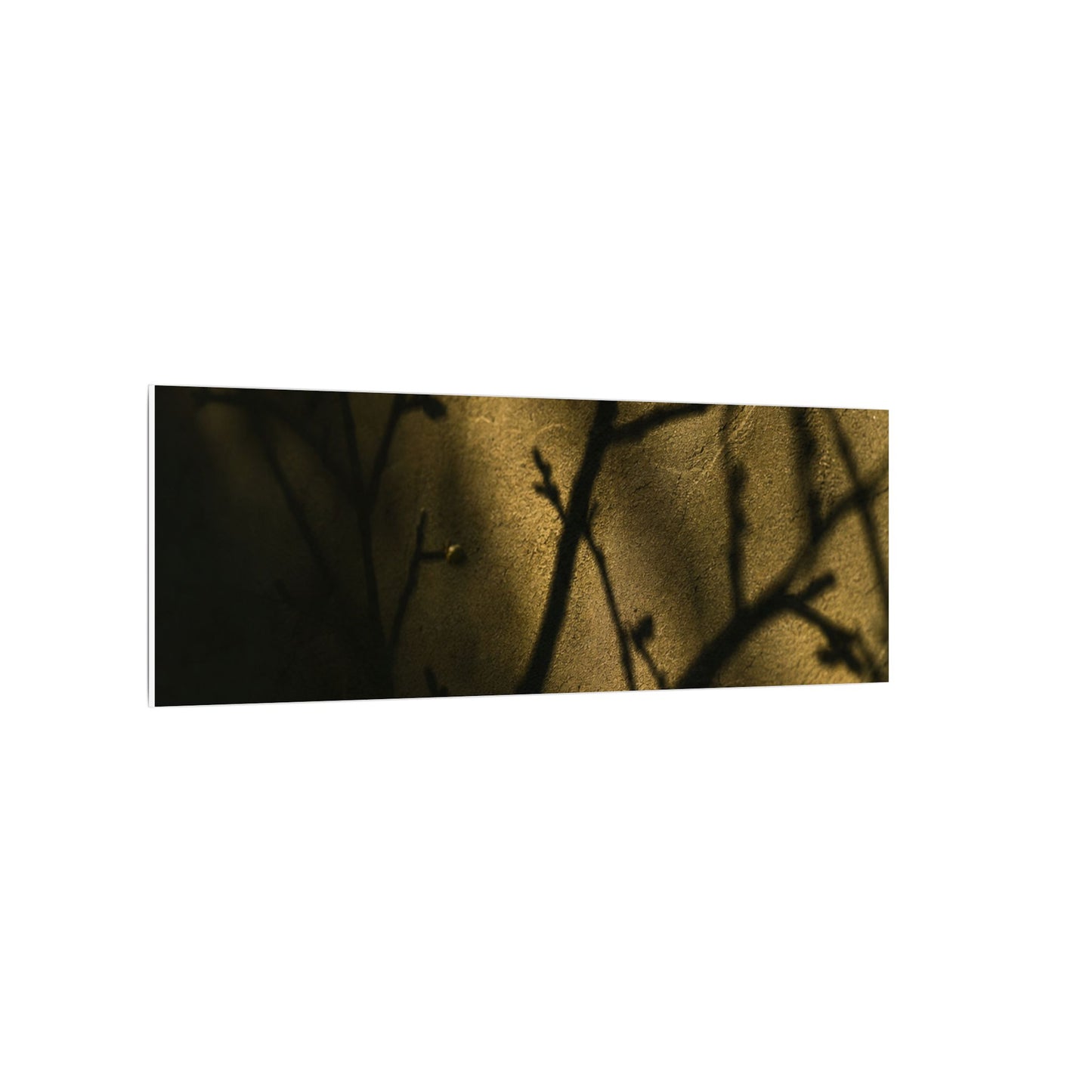 Golden Hour Shadow Play Canvas Art - Dark Japandi Seijaku