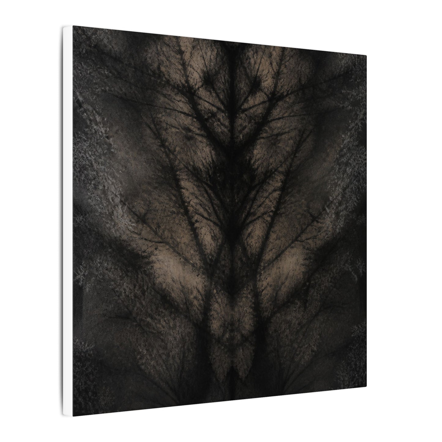 Seijaku Shadow Play Canvas Art - Dark Japandi Charcoal Ink