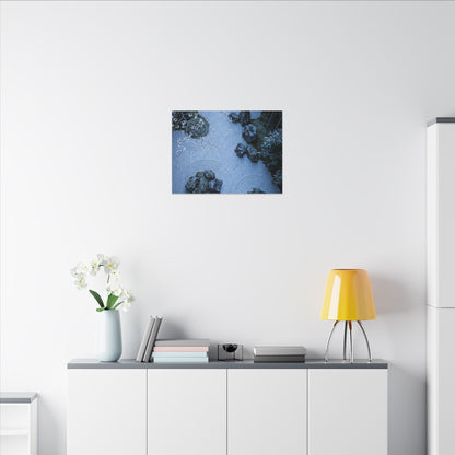 Earthy Silk Drape Canvas Art - Minimal Line Japandi
