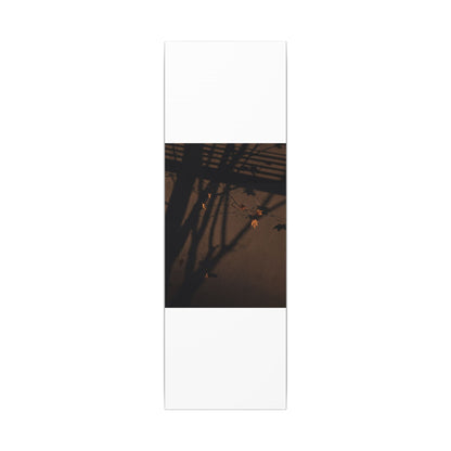Shadow Play Autumn Canvas Art | Dark Japandi Luxurious Design