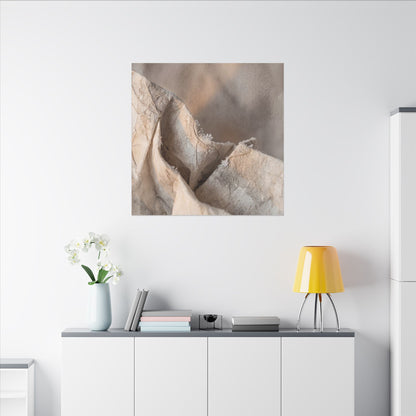 Japandi Paper Fold in Candlelight | Watercolor Canvas Art