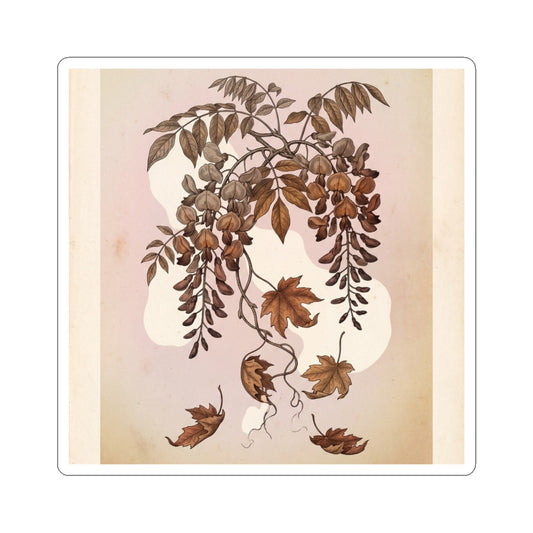 Cottagecore Wisteria in Dawn | Vintage Botanical Sticker