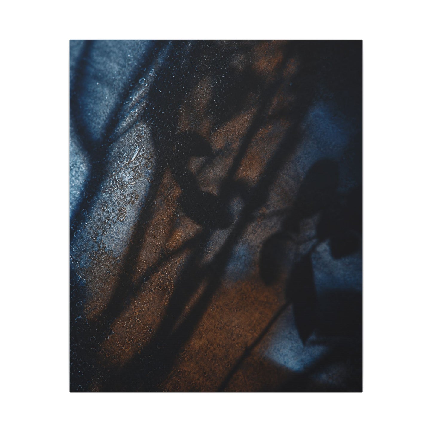Moonlight Shadow Play Canvas Art - Dark Japandi Ma