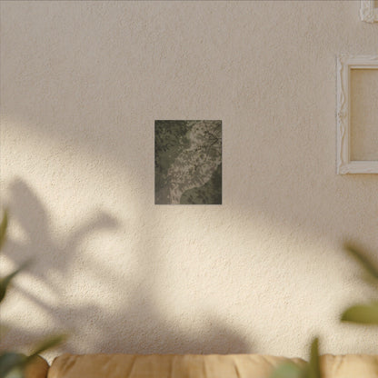 Neutral Shadow Play Canvas Art - Japanese Pattern Japandi