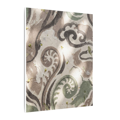 Dappled Ink Brushstroke Canvas Art - Japandi Ma
