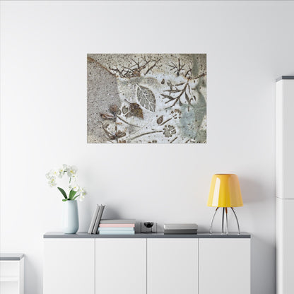 Ceramic Bowl Winter Canvas Art | Japandi Earthy Design