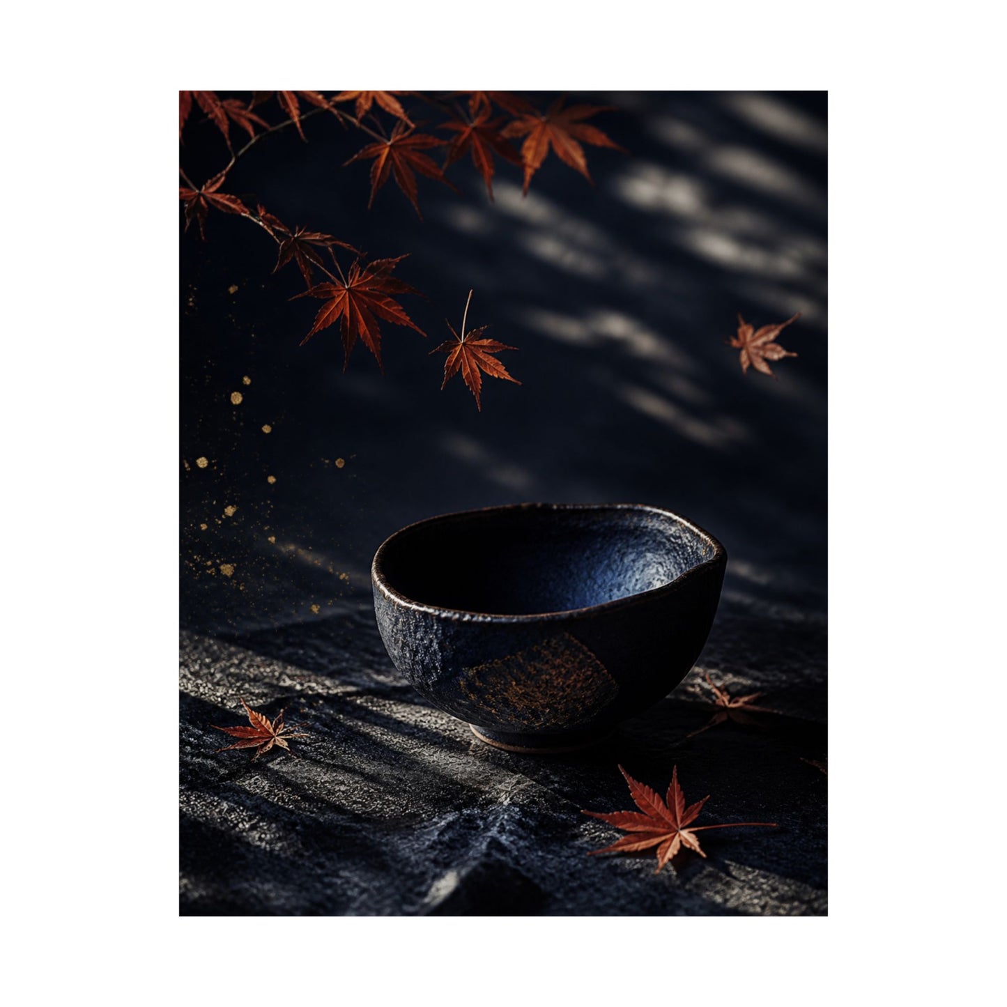 Datsuzoku Ceramic Bowl Wall Art Print - Dark Japandi Moody Minimal