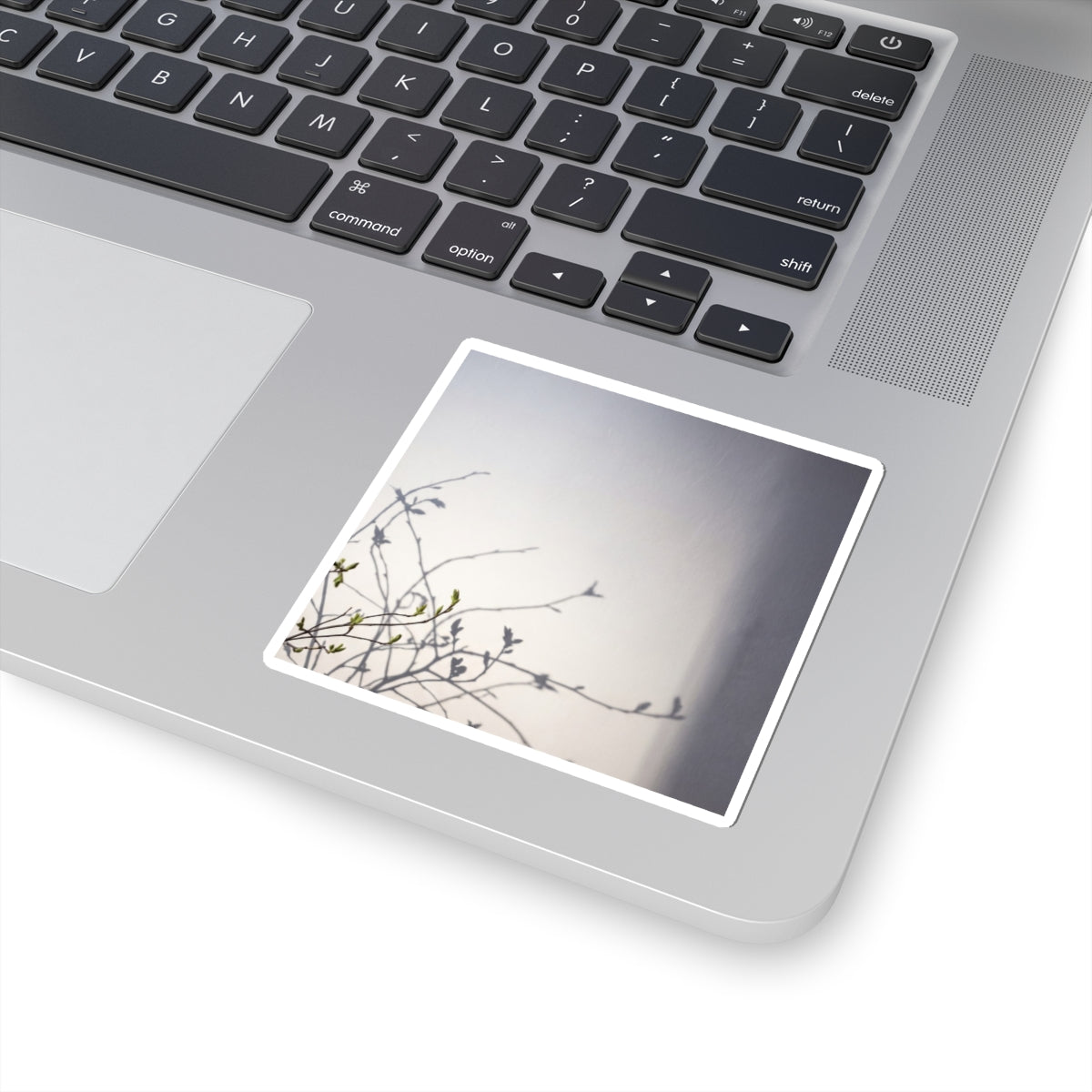 Earthy Shadow Play Sticker - Japanese Pattern Japandi