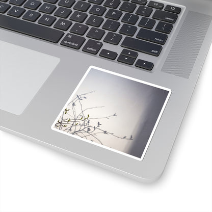 Earthy Shadow Play Sticker - Japanese Pattern Japandi