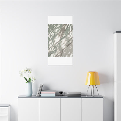 Japandi Shadow Play in Dappled | Japanese Pattern Canvas Art