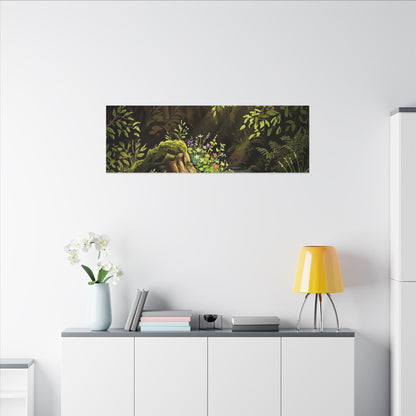 Tea Ceremony Spring Canvas Art | Kintsugi Philosophical Design