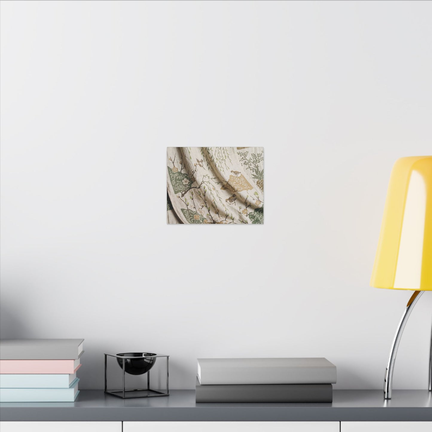 Silk Drape Canvas Art | Spring Japandi Japanese Pattern Art
