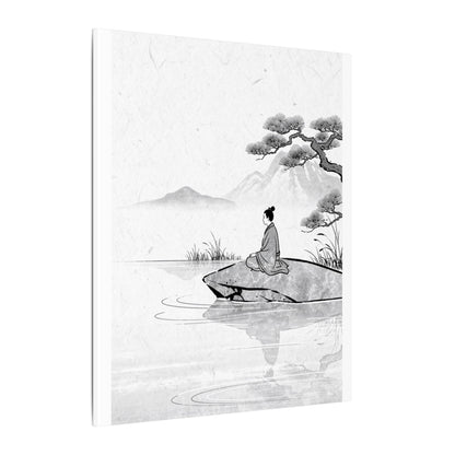 Meditation Harmonious Zen Ukiyo-e Canvas Art