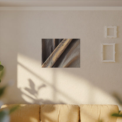 Warm Silk Drape Canvas Art - Japanese Pattern Japandi