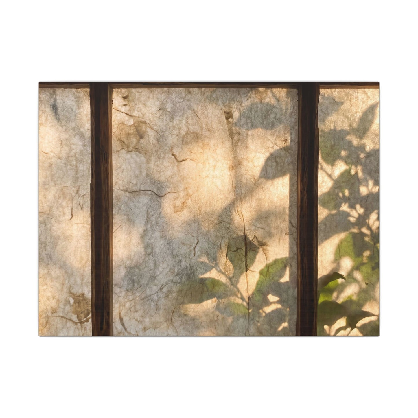 Golden Hour Shoji Screen Canvas Art - Japandi Mono No Aware