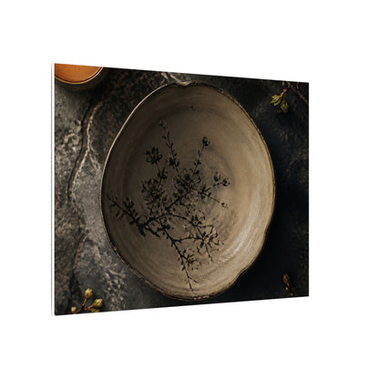 Ceramic Bowl Spring Canvas Art | Japandi Earthy Design