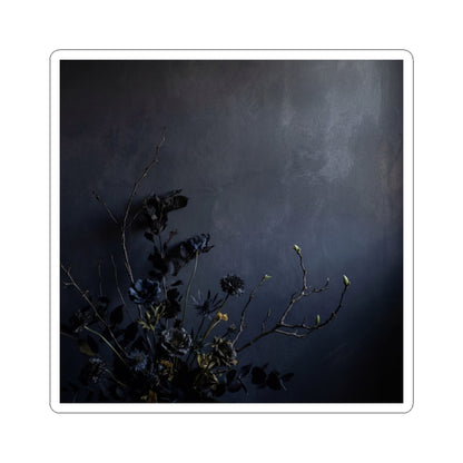 Dried Flowers Sticker | Spring Dark Japandi Shadow Zen Art Art Print