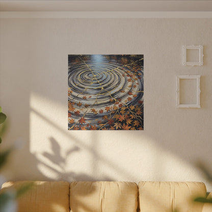 Moonlight Water Ripple Canvas Art - Kintsugi Fukinsei