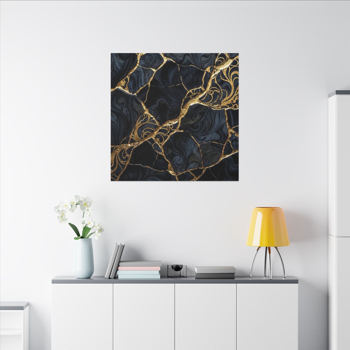 Kintsugi Gold Vein Canvas Art