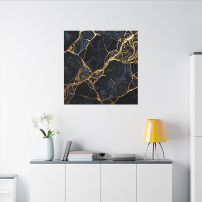 Kintsugi Gold Vein Canvas Art