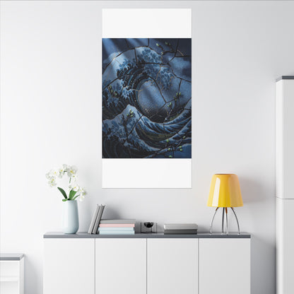 Ocean Wave Spring Canvas Art | Kintsugi Artful Design