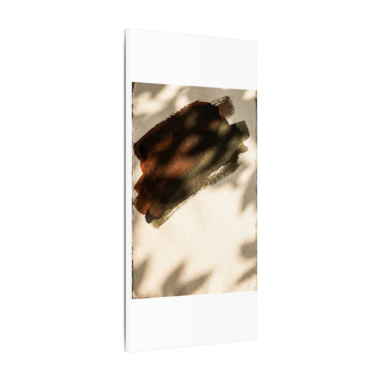 Ink Brushstroke Canvas Art | Summer Dark Japandi Moody Minimal Art