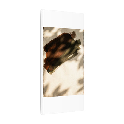 Ink Brushstroke Canvas Art | Summer Dark Japandi Moody Minimal Art