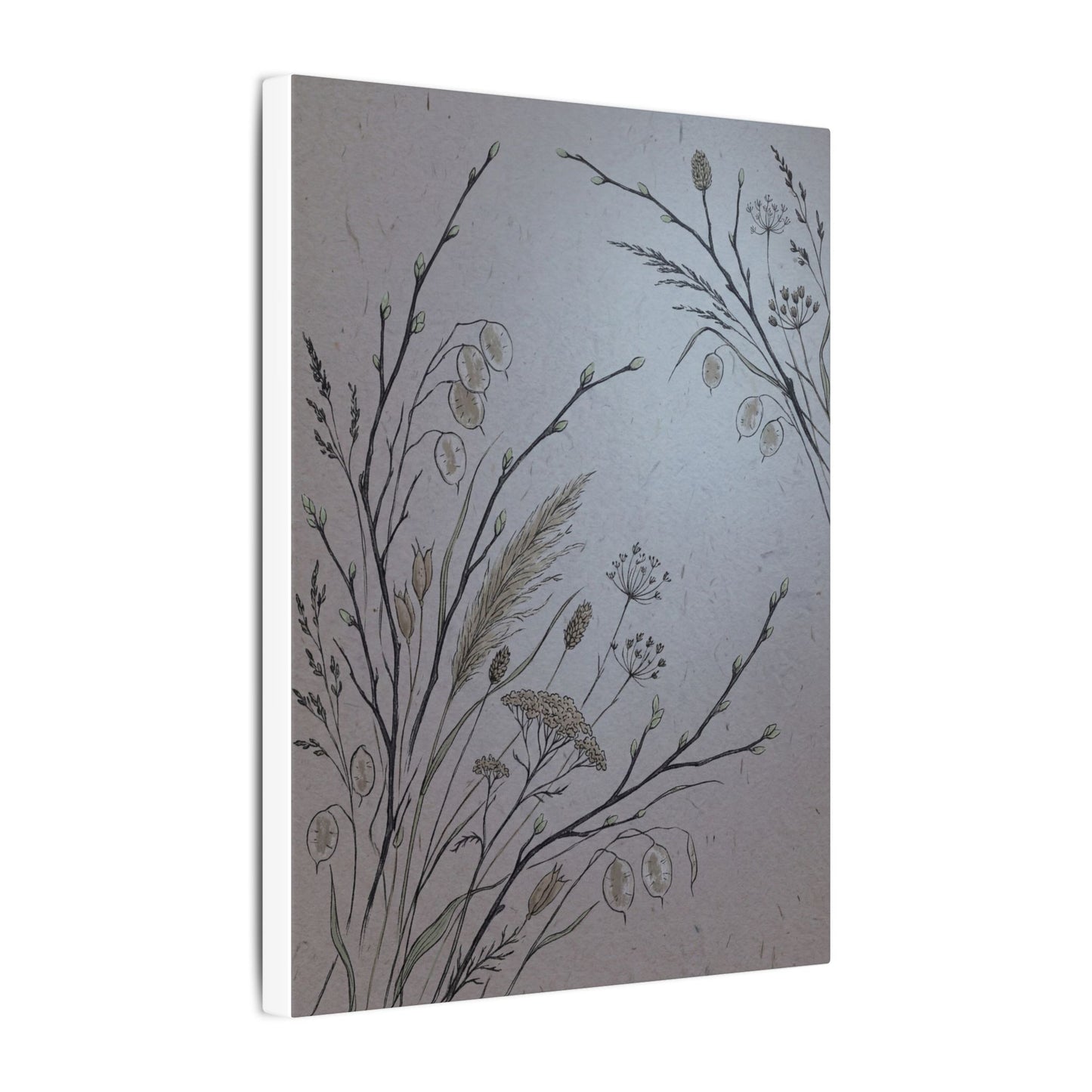 Spring Dried Flowers Japanese Pattern Canvas Art | Cozy Decor