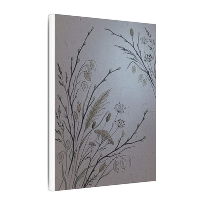 Spring Dried Flowers Japanese Pattern Canvas Art | Cozy Decor