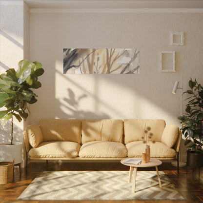 Ma Shadow Play Canvas Art - Japandi Watercolor